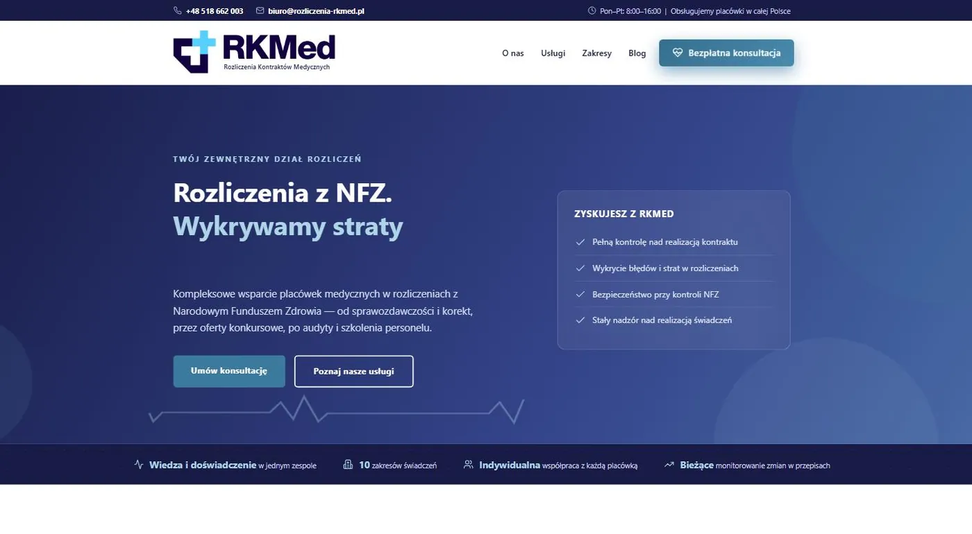 Screenshot of the site: RKMed
